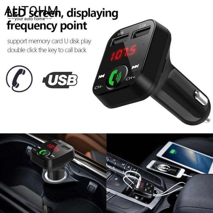 การเชื่อมต่อที่เสถียรวิทยุแฮนด์ฟรีการชาร์จอย่างรวดเร็ว-bluetooth-car-fm-transmitter-mp3-player-adapter-kit-usb-charger-car-bluetooth-mp3-player