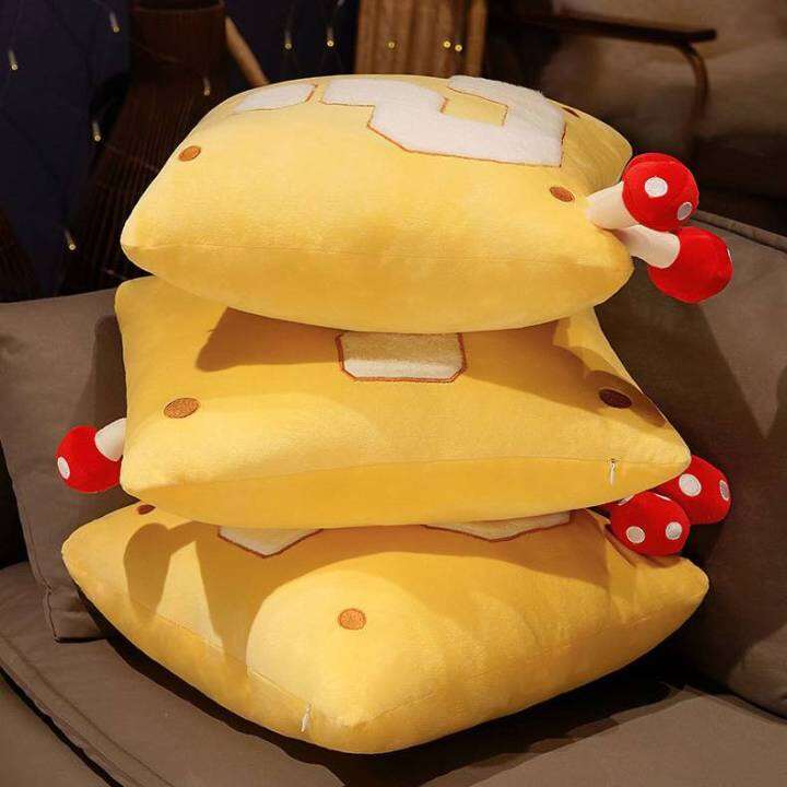 the-super-mario-bros-question-mark-block-throw-pillow-with-mushroom-gift-for-kids-home-decor-sofa-cushion