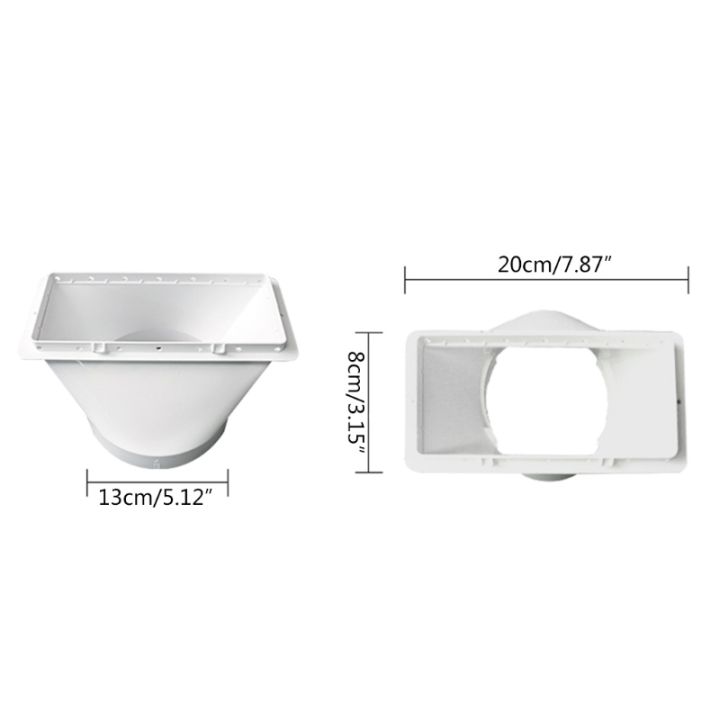 hot-lozklhwklghwh-576-hot-w-y98b-5-12นิ้ว-130มม-แบบพกพาพลาสติกทนทาน-air-conditioner-window-adapter-ท่อไอเสีย-ท่อใช้งานง่าย