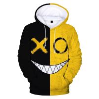 Sudaderas con capucha con estampado 3D de cara sonriente de diablo para hombres y mujeres, jerséis casuales de moda, sudaderas con capucha de Hip Hop, patrón divertido XOXO