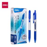 DELI Smooth Ballpoint Pen Low Viscosity Ink Refill Signing 0.7mm Black Blue Office School Writing Tools Stationery Ball Pens Q10 Pens