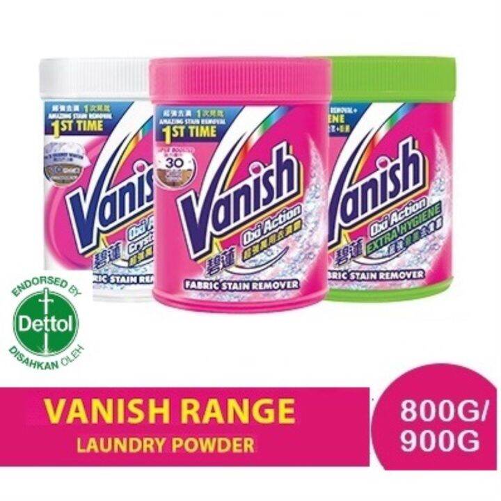 VANISH Fabric Stain Remover Powder (800g/900g) Lazada
