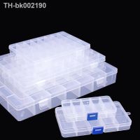 ◆✓❈ 10/15/24 Grids Adjustable Compartments Plastic Transparent Organizer Jewel Bead Case Cover Container Storage Box Parts Screw Box