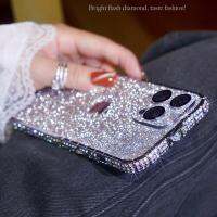 แวว Rhinestone กันชนโลหะประดับเพชรเคสสำหรับ Iphone 14 13 11 12 Pro Max เคส6 6S 7 8 Plus X Xr Xs Max 12