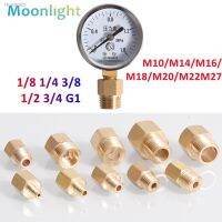 ✖❀✢ M14x1.5 M20x1.5 M10 16 22 Brass Pipe Hex Nipple Fitting Quick Coupler Adapter 1/8 1/4 1/2 Pressure gauge conversion copper joint