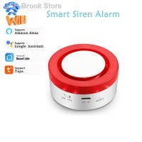 Alarme Som Strobe Flash Sirene Sem Fio 433Mhz Segurança Host Alexa Google Controle Voz ไวไฟ Tuya Inteligente Gateway