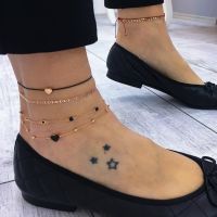 Anklet Handmade Popular Anklets Female Anklets Love Multilayer Combination Fashion Suit Anklets For Women Gifts Wholesale