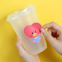 KPOP BTS BT21 Cute Cartoon Baby Sticker For Mobile Phone Laptop Decorative TATA COOKY CHIMMY KOYA MANG SHOOKY RJ Stickers Diary Sticker Scrapbook Decoration Office School Supplies kids Stationery gift