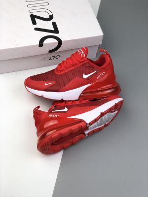 2023 New Ready Stock [Original] NK* Ar* IMaix- 270 Mens And Womens Cushioned Comfortable Casual Sports Shoes Fashion All-Match Breathable รองเท้าวิ่ง Red {Limited time offer} {Free Shipping}