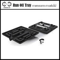 Run Off Tray ถาดรองกระถางต้นไม้ พร้อมระบบเดรนน้ำออก พร้อมขาตั้ง มีสองขนาดให้เลือก 15.5" / 22" ถาดรอง กระถางต้นไม้