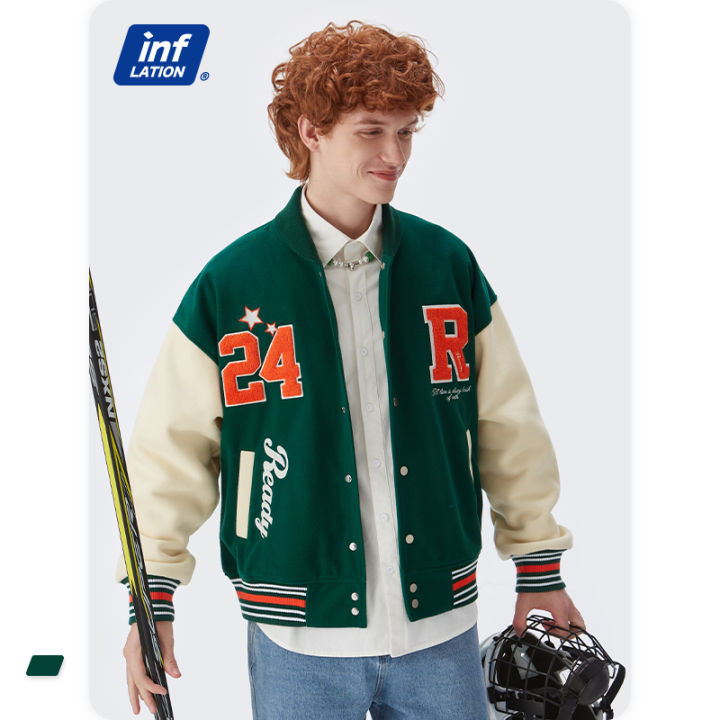 inflasi-เสื้อโค้ทเบสบอลสำหรับ-jaket-baseball-วินเทจ-เสื้อโค้ทฮิปฮอปใช้ได้ทั้งชายและหญิง2022ลาย-pengebom-besar