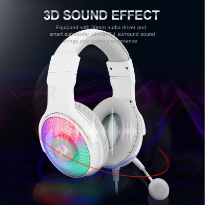 REDRAGON H350 RGB Backlighting Gaming Headphone,7.1 USB Surround Sound Computer Headset Earphones With Microphone Laptop