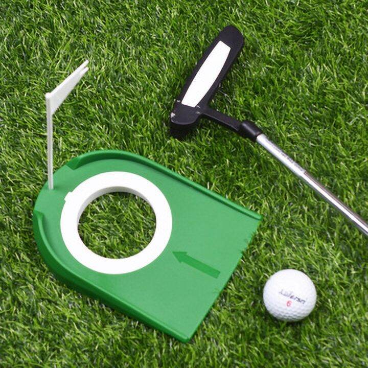 Indoor Golf Putting, Flag Hole Trainer, Green Putter, Practice Aid