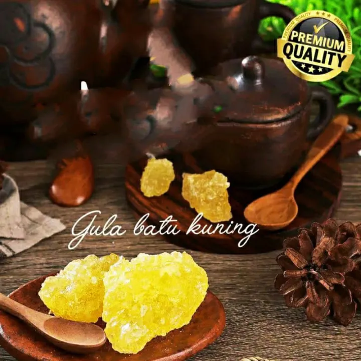 Gula Batu Super Herbal Asli Kristal Kuning Murah 1kg Khas Jogja Tanpa