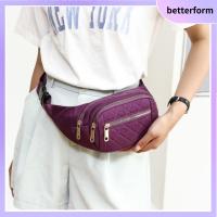 BETTERFORM ลายตารางหมากรุก กระเป๋าคาดเอว กันน้ำกันน้ำได้ โมชั่น กระเป๋าถือแบบถือ แฟชั่นสำหรับผู้หญิง อ๊อกซ์ฟอร์ด กระเป๋าถือหน้าอกสบายๆ ชายหญิง