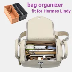 Lckaey Bag Organizer for Hermes Herbag Insert 31 Bags Purse Organizer 1011darkgrey-26.5 * 7.5 * 13cm
