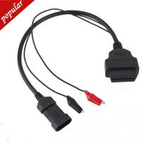 3 pin to OBD2 OBD 16 pin Car Diagnostic tool adapter Connector cable for Fiat Drop Shipping