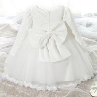 【CW】 Newborn Baby 1st Birthday Christening Dresses for Sleeve Baptism Gown Toddler Kids