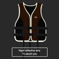 Water Sports Life Jacket Adjustable Buoyancy Vest Wear-resistant Soft Safe Multipurpose Reflective Stripe Outdoor Accessories  Life Jackets