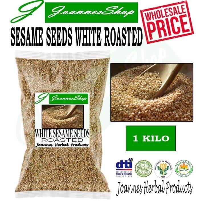 BULK SESAME SEEDS WHITE (ROASTED) 1 KILO Lazada PH
