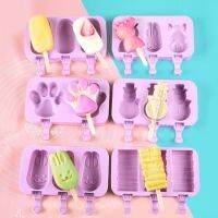 hot【cw】 Silicone Moulds Popsicle Reusable Stick Pop