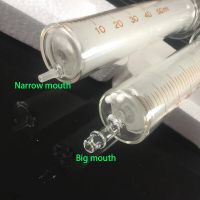 ；【‘； Lab Disposable Glass Injection Syringe Glass Liquid Injector Transfer Pipette Sampler