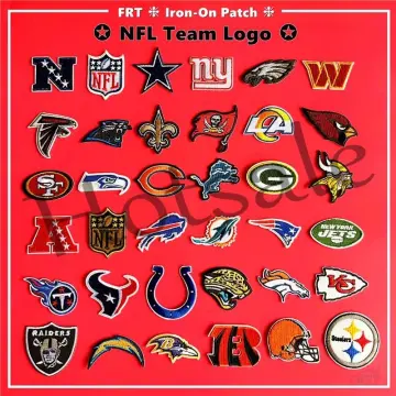 New NFL, National Football league team logo patches. Embroidered iron on  patch.