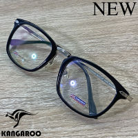 กรอบแว่นตา สำหรับตัดเลนส์ แว่นสายตา แว่นตา Fashion รุ่น Kangaroo 3095 สีน้ำตาลกละ กรอบเต็ม ทรงรี ขาข้อต่อ วัสดุ ไทเทเนียม รับตัดเลนส์ทุกชนิด ราคา