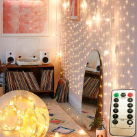 USB Remote Control Christmas Lights String Curtain String Lights Icicle Lights Led String Lights Copper Wire Lights Xmas Decor