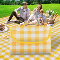 2MX3M Large Foldable Portable Picnic Mat Waterproof Oxford Cloth Beach Mat Moisture-Proof Thickened Lightweight Outdoor Travel Sleeping Pads