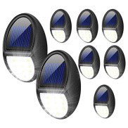Solar Wall Lights Outdoor, Solar Led Waterproof Lighting for Deck, Fence
