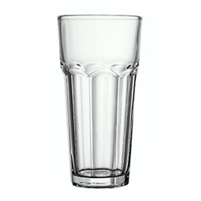 ✑□△  Glass water cup octagonal Colin thickened milk tea juice cocktail