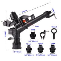 หัวสปริงเกอร์ฉีดน้ำโยกเกลียวตัวเมีย1.5 ° 360ปรับได้ยาวสเปรย์ฉีดน้ำสำหรับที่ดินสนามหญ้าในฟาร์ม
