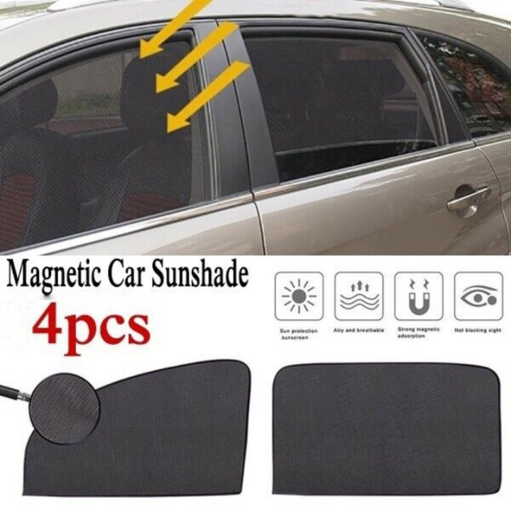 1/2/4PCS Magnetic Car Sun Shade UV Protection Car Curtain Car