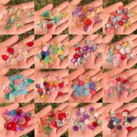 20pcs Mixed Color Czech Lampwork Crystal Flower Heart Star Shape Loose Spacer Beads For DIY Jewelry Making Supplies Accessories Beads