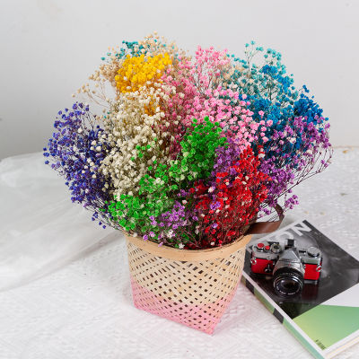 【cw】Natural Dried Flowers Preserved Gypsophila Paniculata Fresh Babys Breath Bohemia Home Decor For Wedding Bouquets Decoration