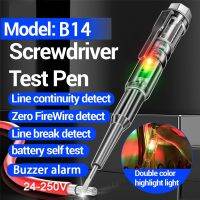 Induced Electric Tester Pen Screwdriver Probe light Voltage Tester Detector AC/DC 70-250V Test Pen Electrical Line Detector