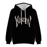 2023 newmaneskin zitti และสีดำ hoodie 3D เสื้อกันหนาวผู้ชายผู้หญิง Casual hoodie Tops