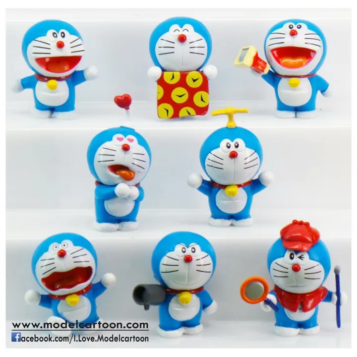 Doraemon โดเรมอน ชุดของวิเศษ 8 ตัว/ชุด (No Box) **งานจีน**