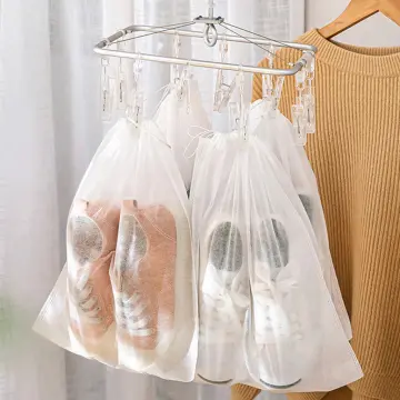 10Pcs/Set Shoe Dust Covers Non-Woven Dustproof Drawstring Clear Storage Bag  Travel Pouch Shoe Bags Drying Shoes Protect Shoes