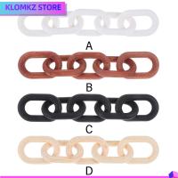 KLOMKZ สนสนสน ปมไม้ปม 5-Link สีดำสีดำ ห่วงโซ่ไม้ ตกแต่งแบบชนบท งานทำมือ การตกแต่งลิงค์ โต๊ะกาแฟ