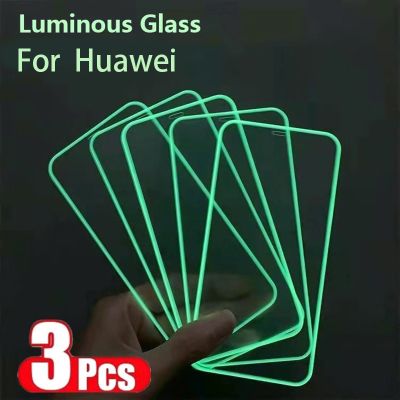[spot goods66]กระจกเทมเปอร์เรืองแสงสำหรับ Huawei P40 P30ให้เกียรติ9X 8X 10X 10 20 30 Pro Mate Nova 3i V ฟิล์มป้องกันหน้าจอ