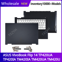 สำหรับ A SUS VivoBook พลิก14 TP420UA TP420IA TM420IA TM420UA TM420U แล็ปท็อปจอแอลซีดีปกหลังด้านหน้าฝาบานพับ Palmrest กรณีด้านล่าง