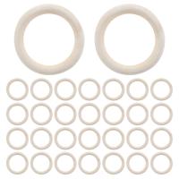 30Pcs 70mm Wood Rings,Wooden Ring Wood Circles for DIY Crafts, Macrame Plant Hanger,Ornaments and Jewelry Making