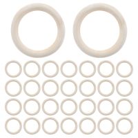 30Pcs 70mm Wood Rings,Wooden Ring Wood Circles for DIY Crafts, Macrame Plant Hanger,Ornaments and Jewelry Making