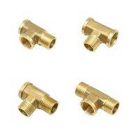 [HOT] Male 1/2 quot; BSP Thread Tee Connector Female T type 3 Way Brass Pipe Fitting Adapter Coupler Connector For Water 1pcs