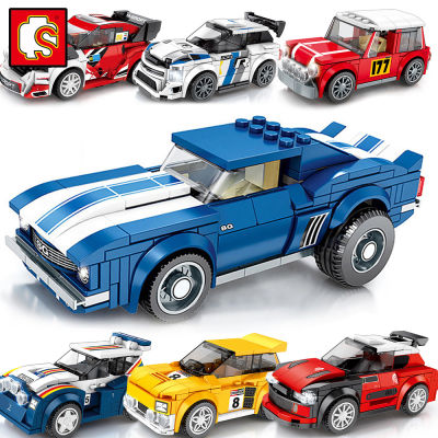 ใหม่ Sembo บล็อกรถ City Vehicle Racing Super Garage ชุด Building Model Kit ของเล่นเด็กเด็ก Speed Champions 2021เทคนิค