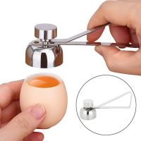 Special Offers 1PC New Metal Eggshell Cutter Egg Opener Shell Opener 304 Stainless Steel Boiled Raw Egg Creative Kitchen Tool Egg Shell Opener