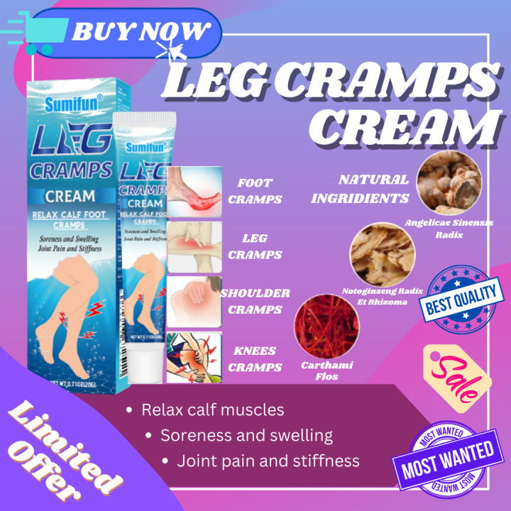 [COD] Sumifun Leg Cramp Cream Leg Cramp Pain Reliever Relieves Joint Pains Arthritis Leg