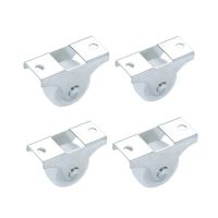 【hot】 4/10pcs Rail Fixed Casters 1 Inch Plastic Small One-Way Hardware Accessories